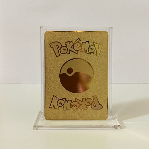 Pokemon Pikachu VMAX  METAL GOLD CARD  - Gift/Display Fan Art - - Picture 2 of 3